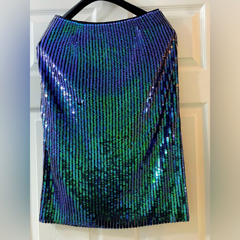 Metalic pleated shimmering pencil skirt from H&M